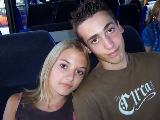 Nous deux, l'été de notre rencontre, dans le bus
